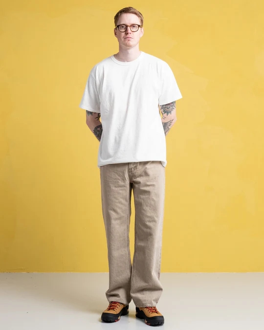 누디진 어두운 모래색 통 있는 청바지 36 - 30 새거   디젤  겐조