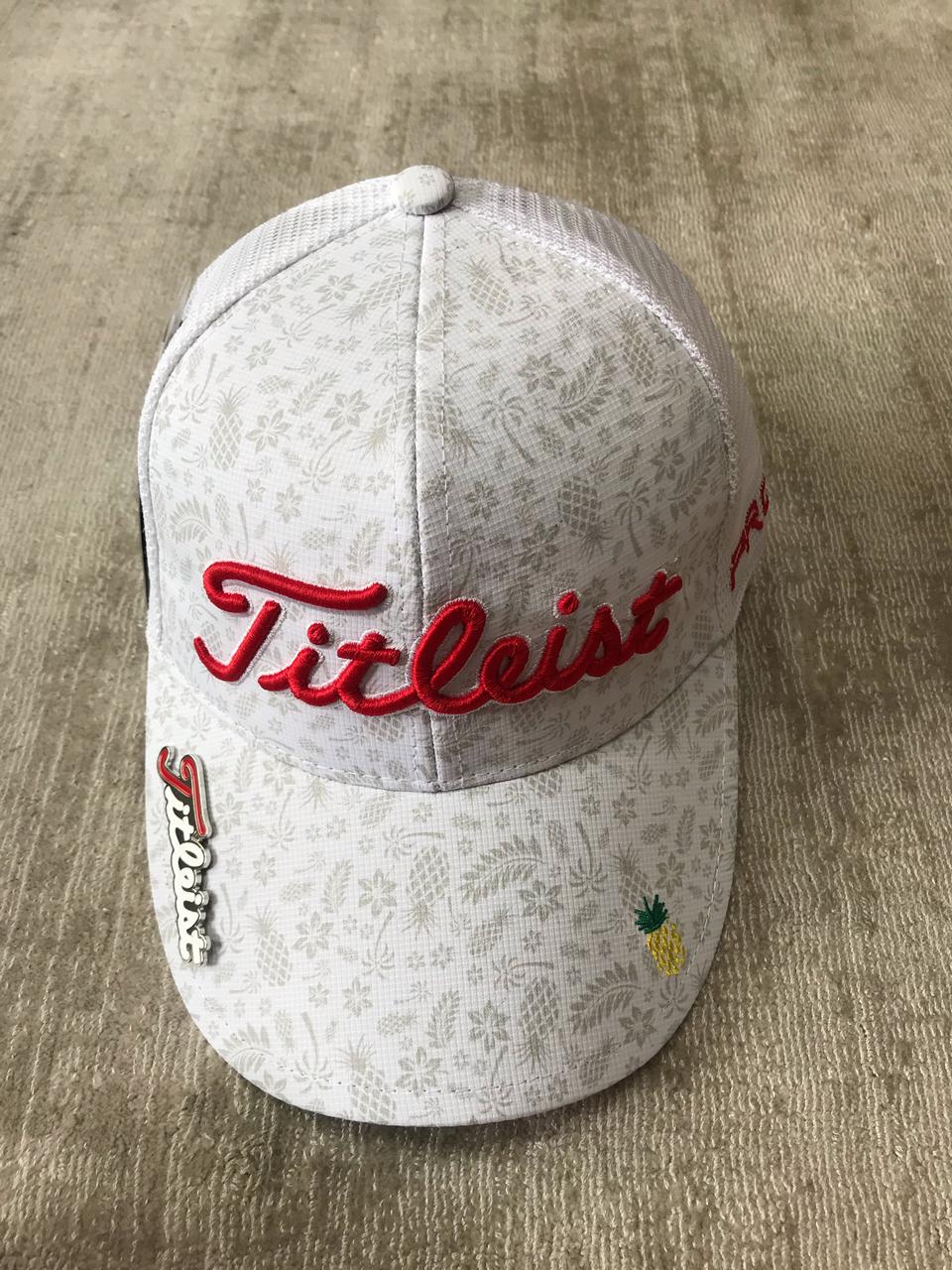 타이틀리스트 볼마커 여름 모자 화이트