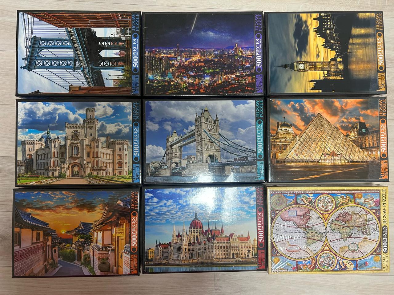 랜드마크,세계지도 퍼즐500피스