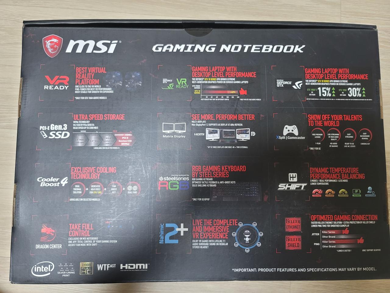 MSI 고사양 게이밍 17인치 노트북 팝니다.i7 7700HQ. DDR4