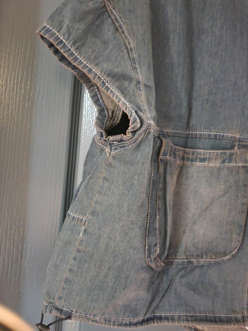 후드 숏조끼  / 프리사이즈