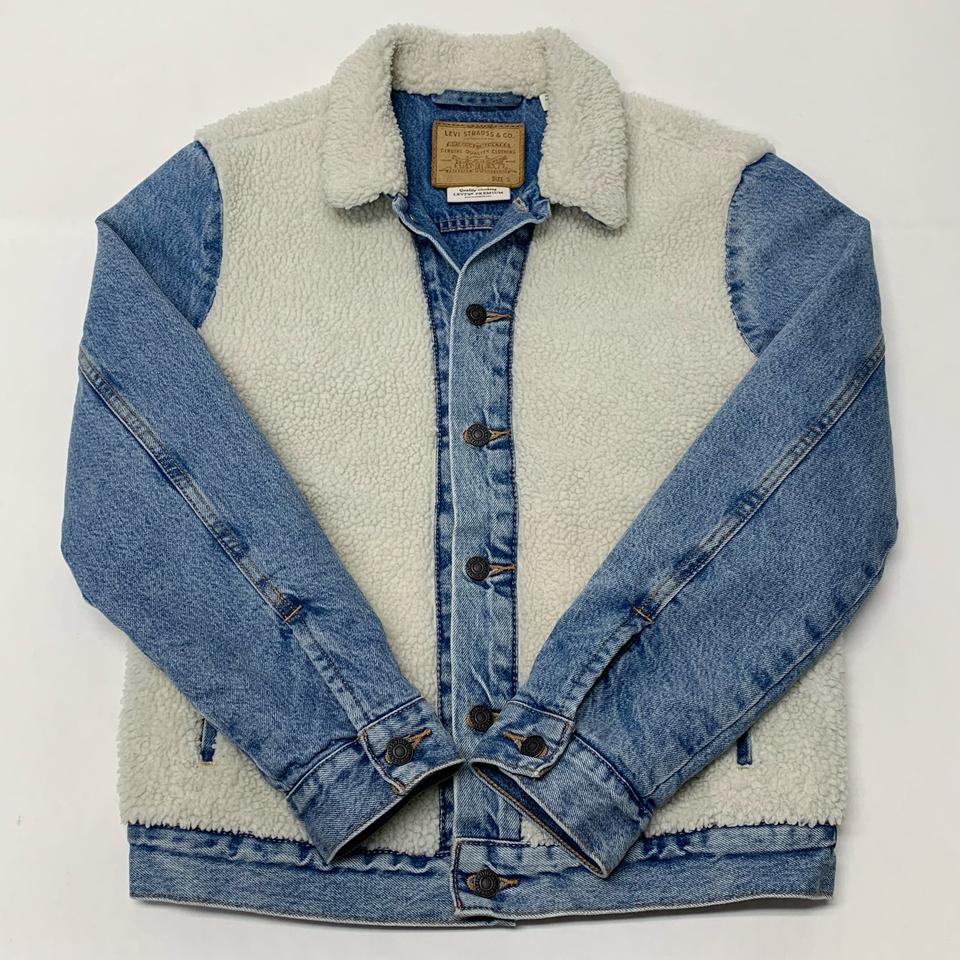리바이스 셰르파 패널 데님 트러커자켓 (S)