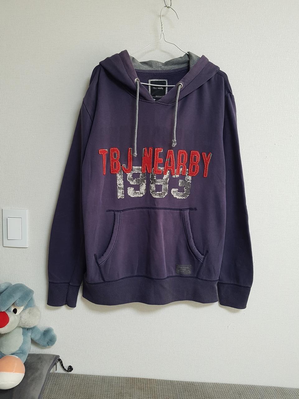 TBJ빈티지 남녀공용 후드맨투맨.후드티셔츠 L사쥬.