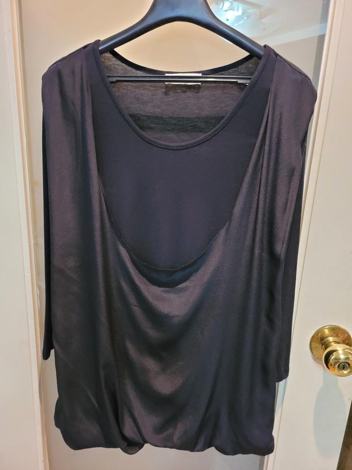 델라치아나 이태리 실크배색 이중 블라우스 55 | 세컨웨어(헬로마켓) 델라치아나 이태리 실크배색 이중 블라우스 55 | 세컨웨어(헬로마켓)