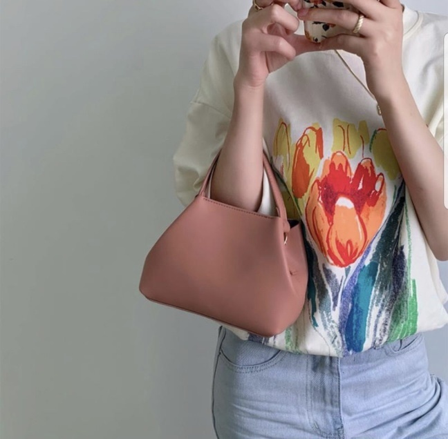 코랄핑크 스퀘어백 토트백 데일리가방 크로스백