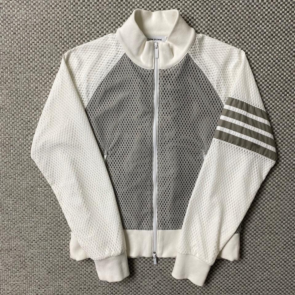 톰브라운 사선완장 메쉬 바람막이