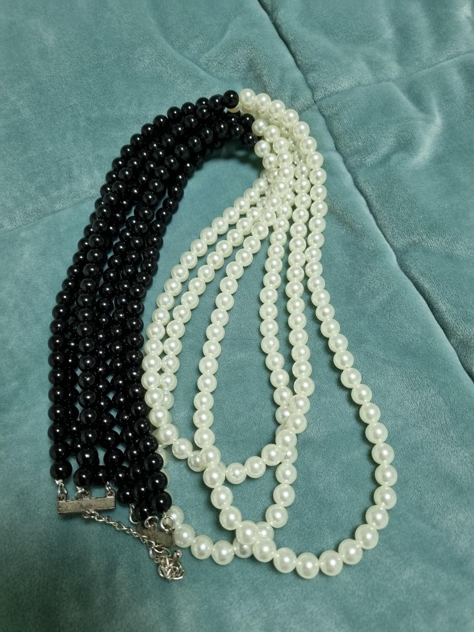 구슬 롱 목걸이