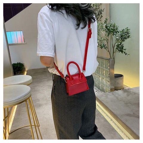 레드 미니백 미니가방 크로스미니백