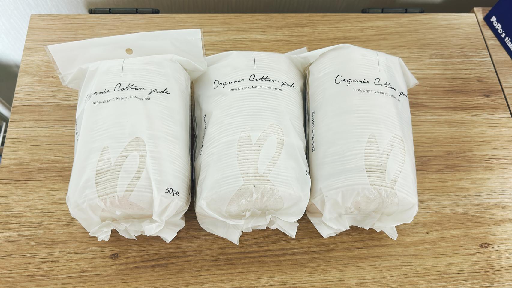 디어멜로디 유기농 순면 원형 화장솜 50매X3개