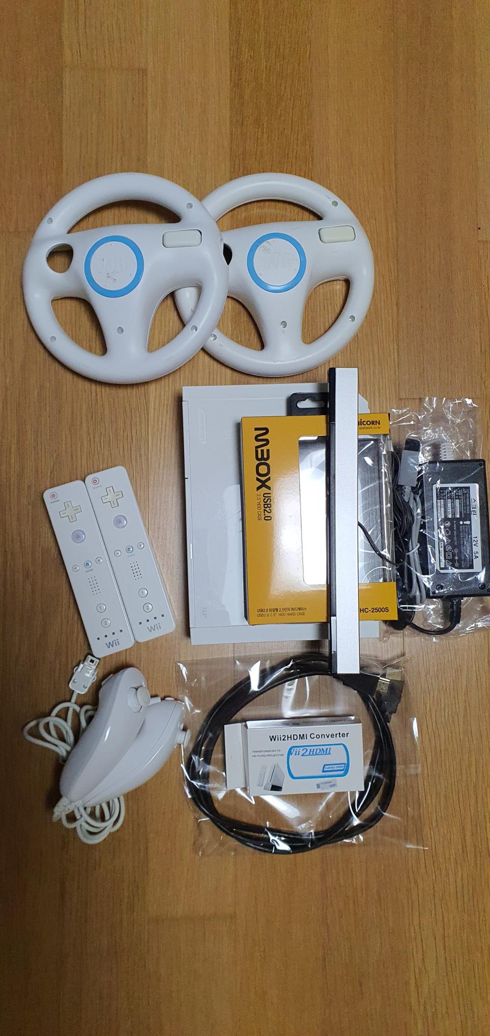 닌텐도 Wii 위 2인세트+핸들2