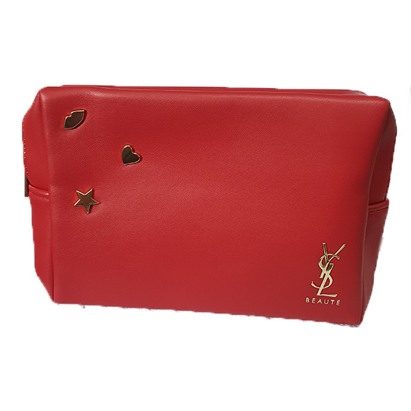이브생로랑 레드 스터드 파우치