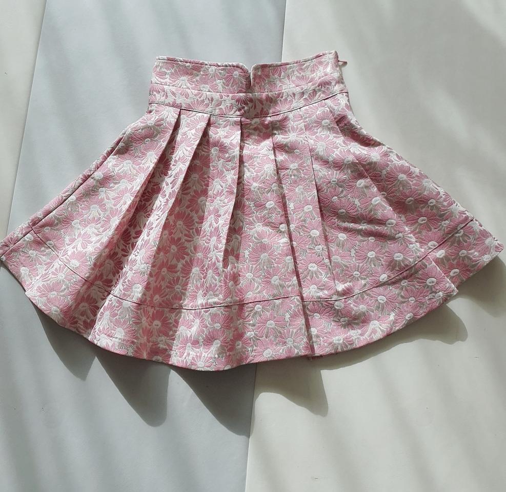 고퀄. 분홍 자가드스커트
