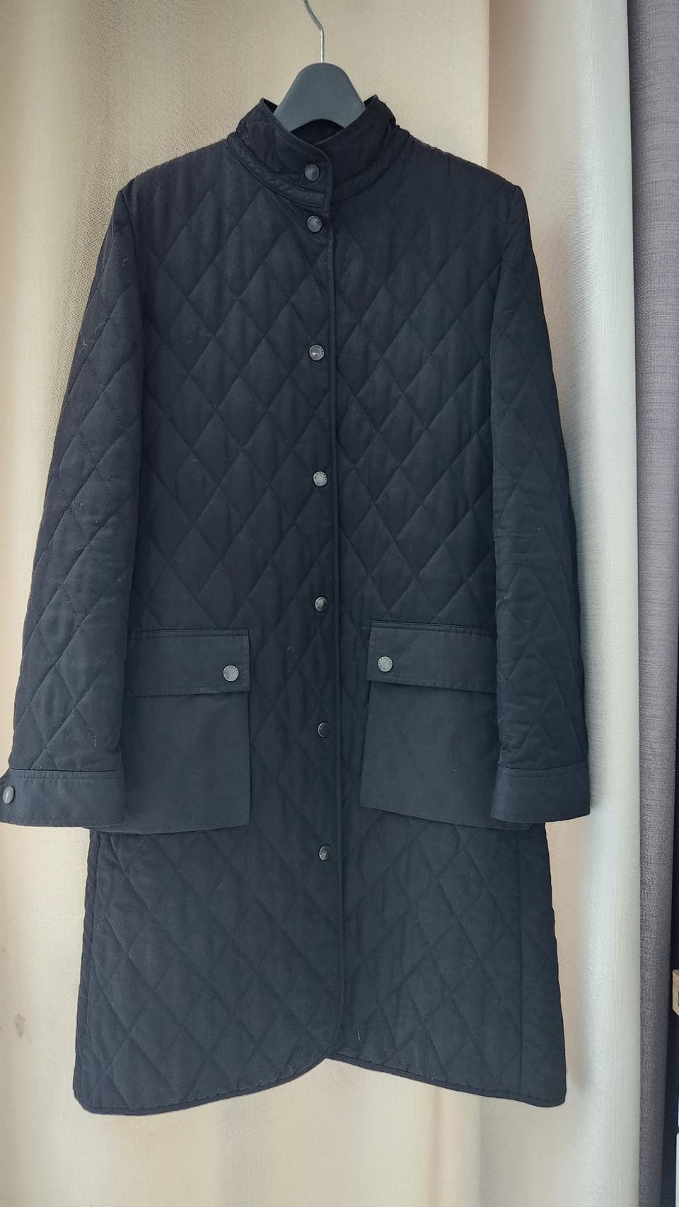 버버리 퀼팅 롱자켓