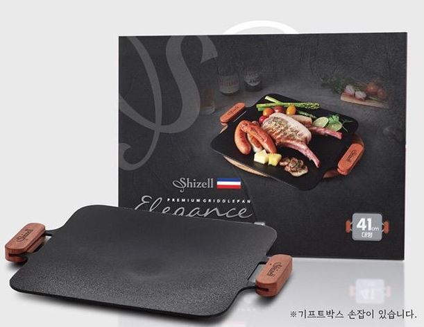 새상품 쉬젤 엘레강스 IH 인덕션가능 그리들 41CM 캠핑그리들