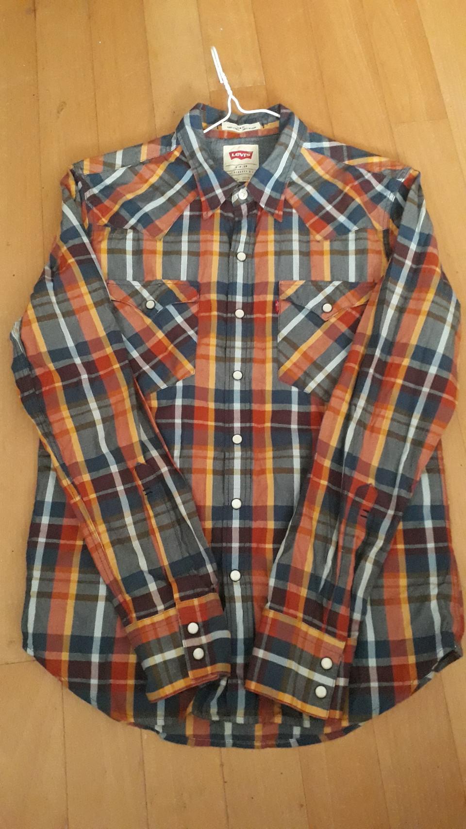 리바이스 체크셔츠 상태최상