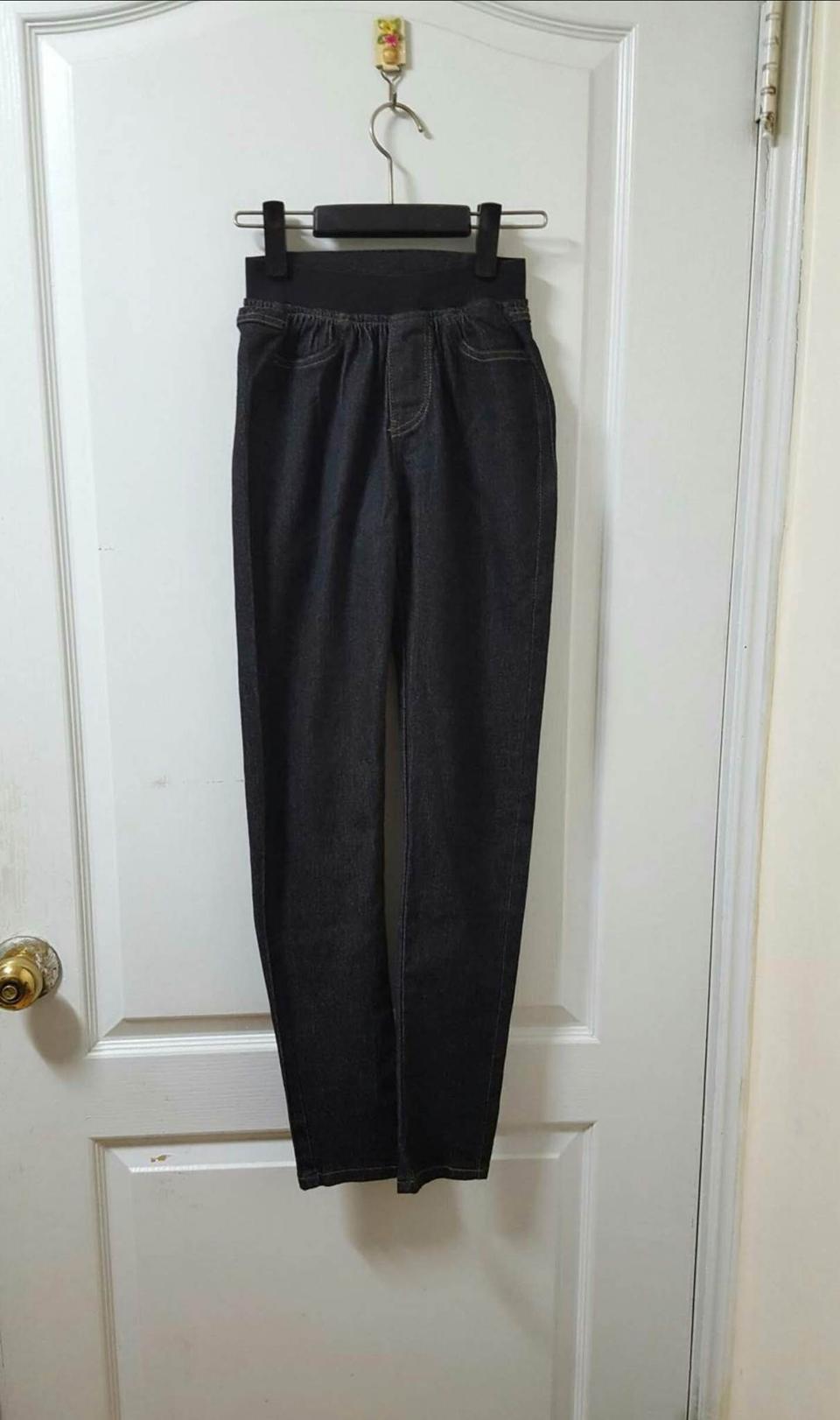 미사용) S) 블랙 밴드 스키니 루즈핏스타일