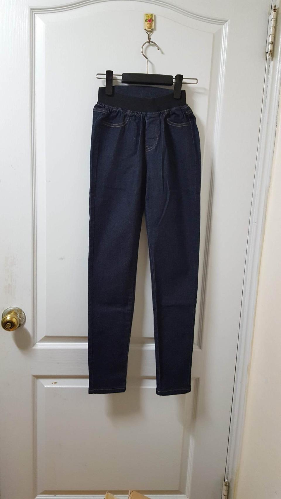 미사용) S) 블루 밴드 스키니 루즈핏스타일