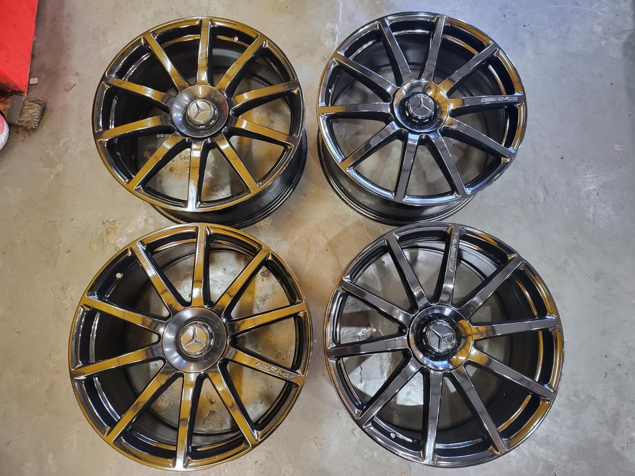 20인치 벤츠 S36 AMG 단조 유광블랙 휠 타이어 판매합니다