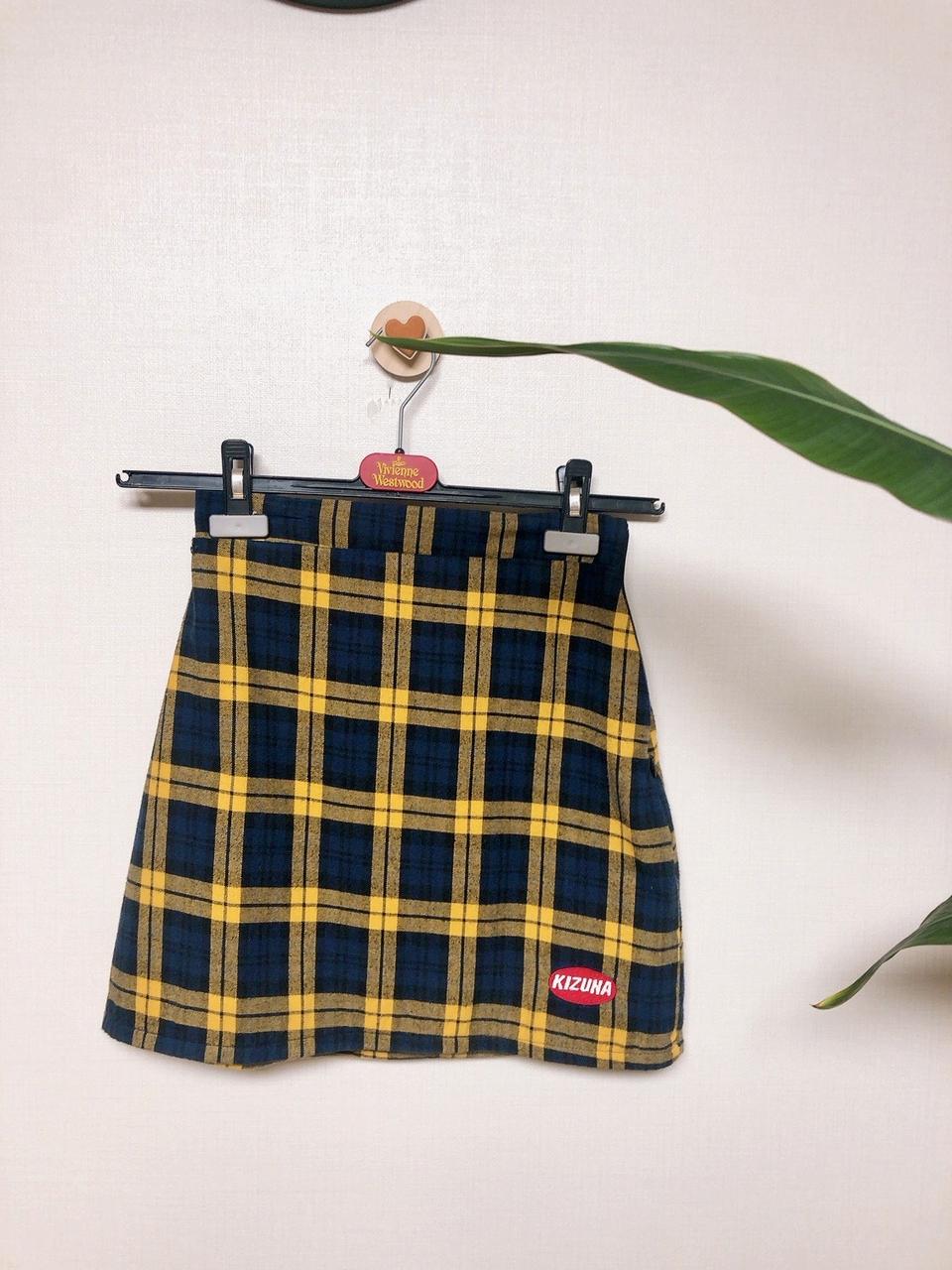 타게토 체크 미니 스커트