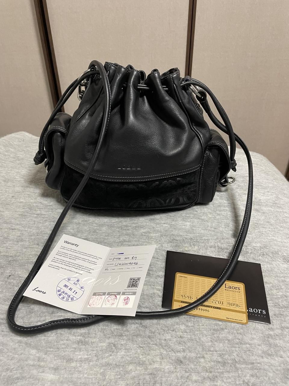 정품 로에베 애나그램 버킷백