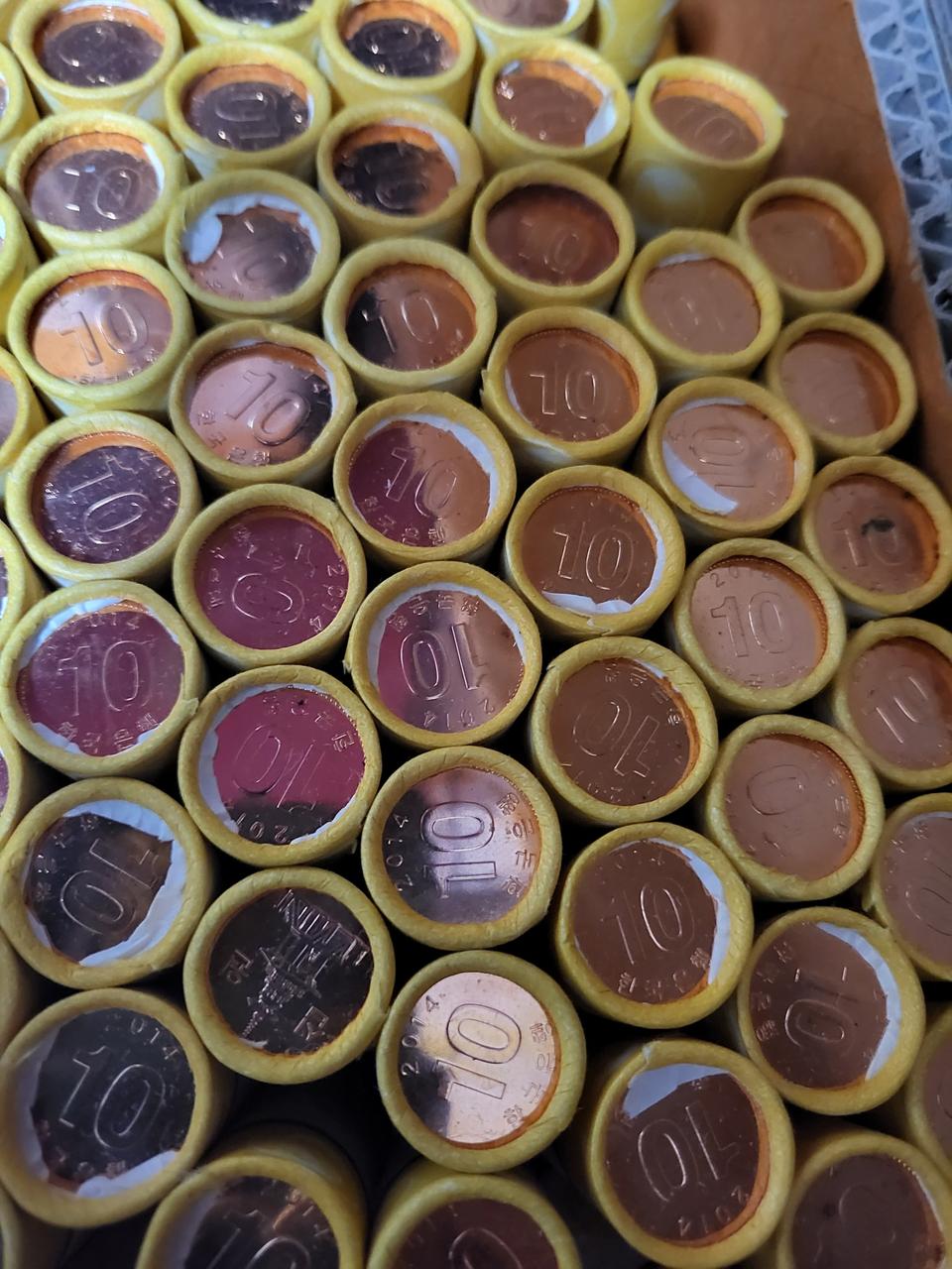 2014년10원  10롤 미사용