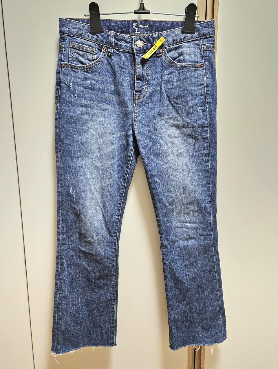 디자인 유나이티드 세미 플레어 청바지 (27)