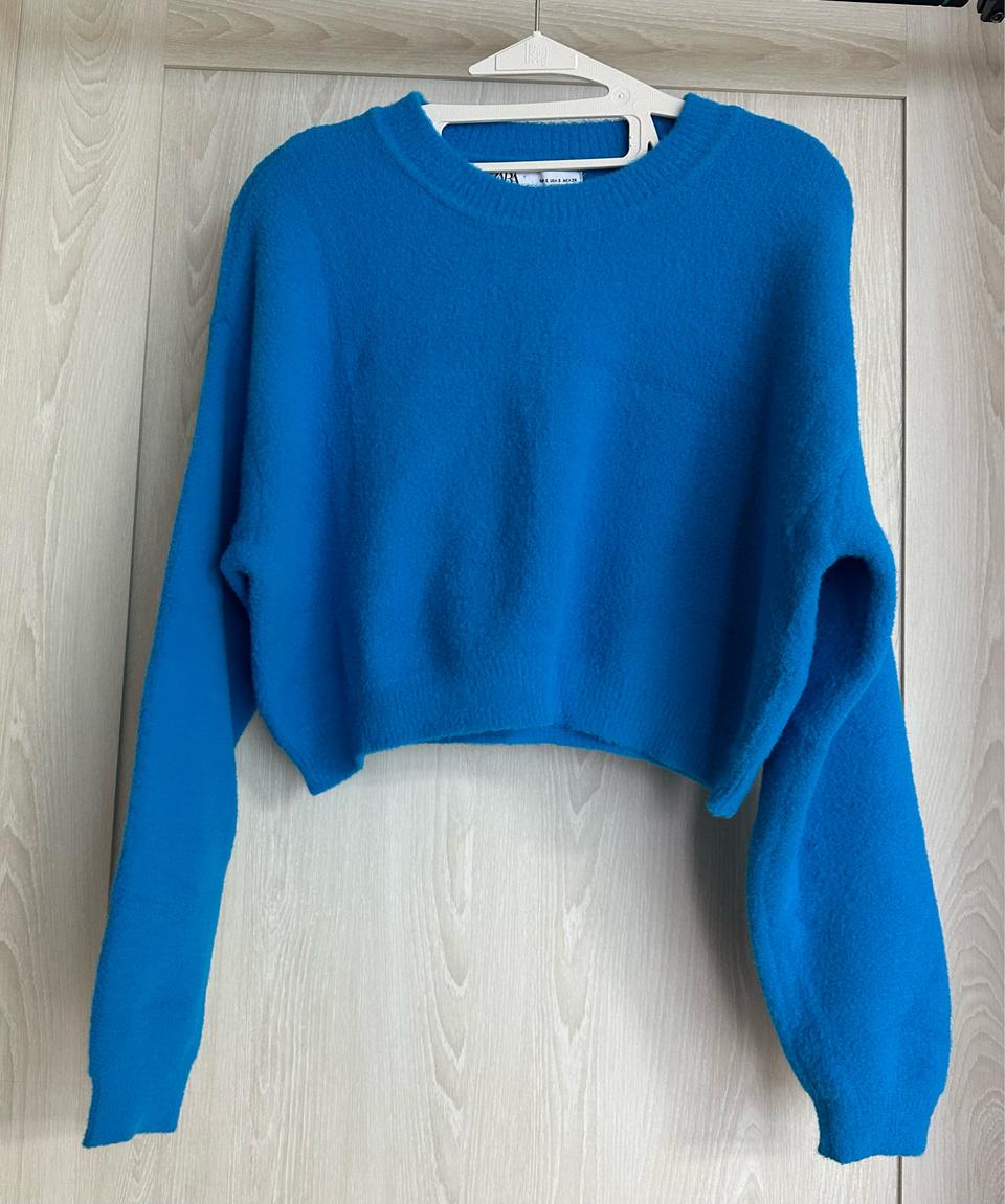 자라 블루크롭니트