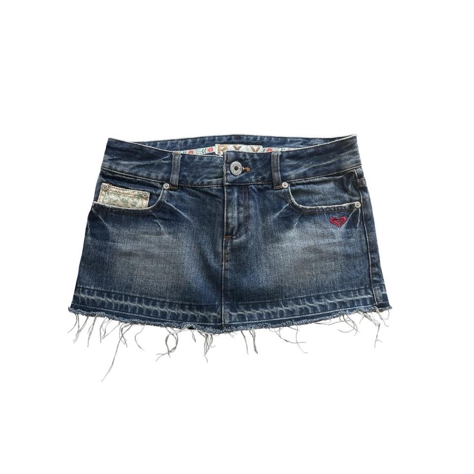 빈티지 로우라이즈 청치마