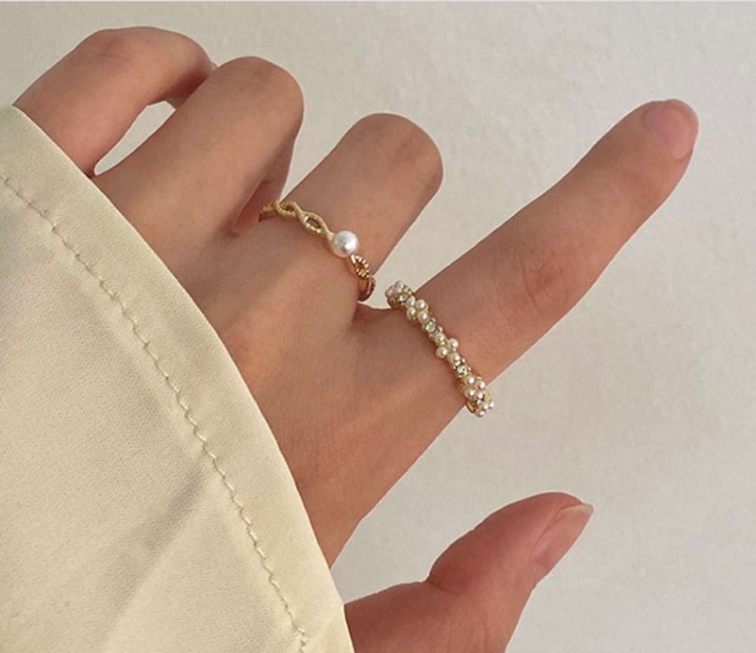 르소 레이어링 반지 2p세트