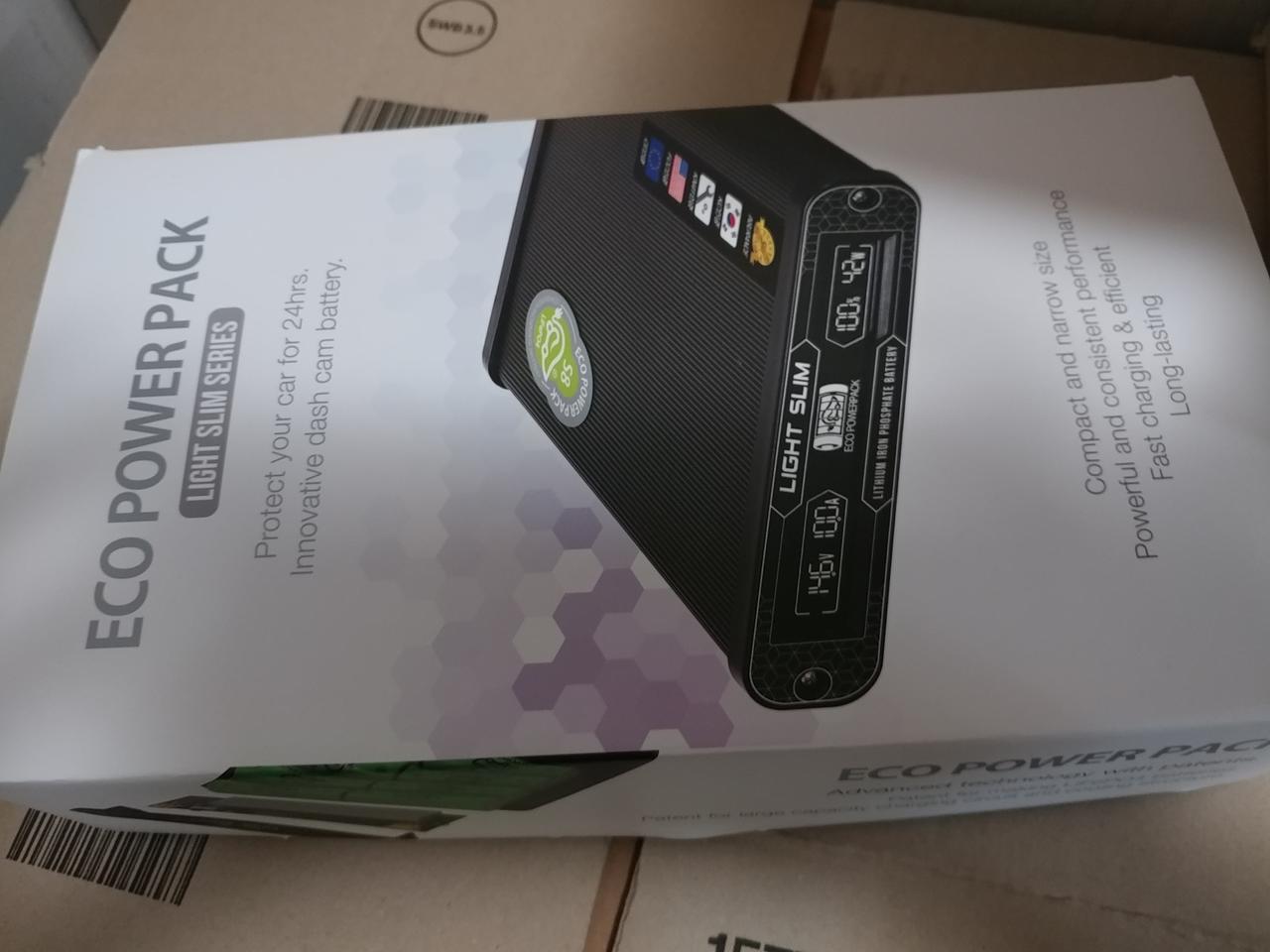 에코파워팩 라이트슬림 S12 새상품 블랙박스 보조배터리 미개봉