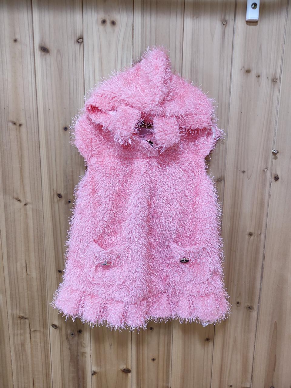 약110 핑크 후드원피스