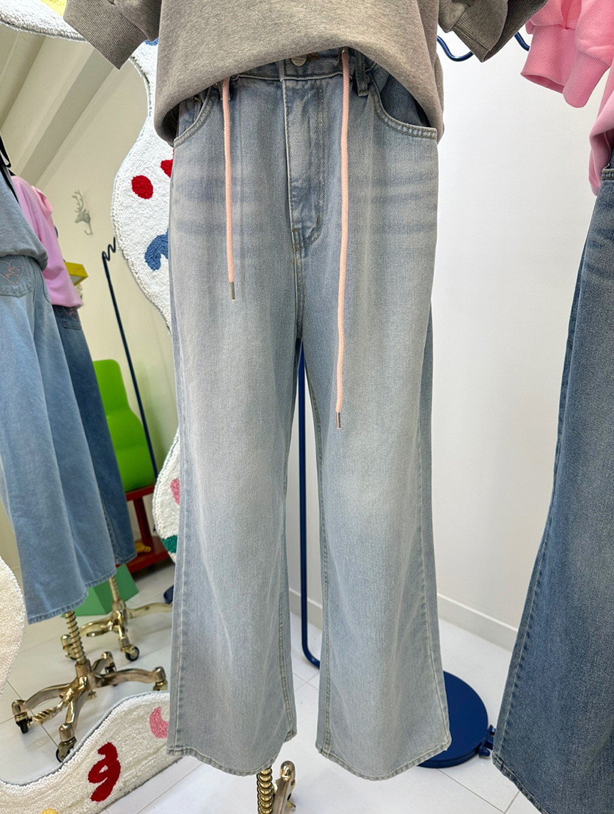 레레 레진스 와이드청바지 연청 25~30 새상품