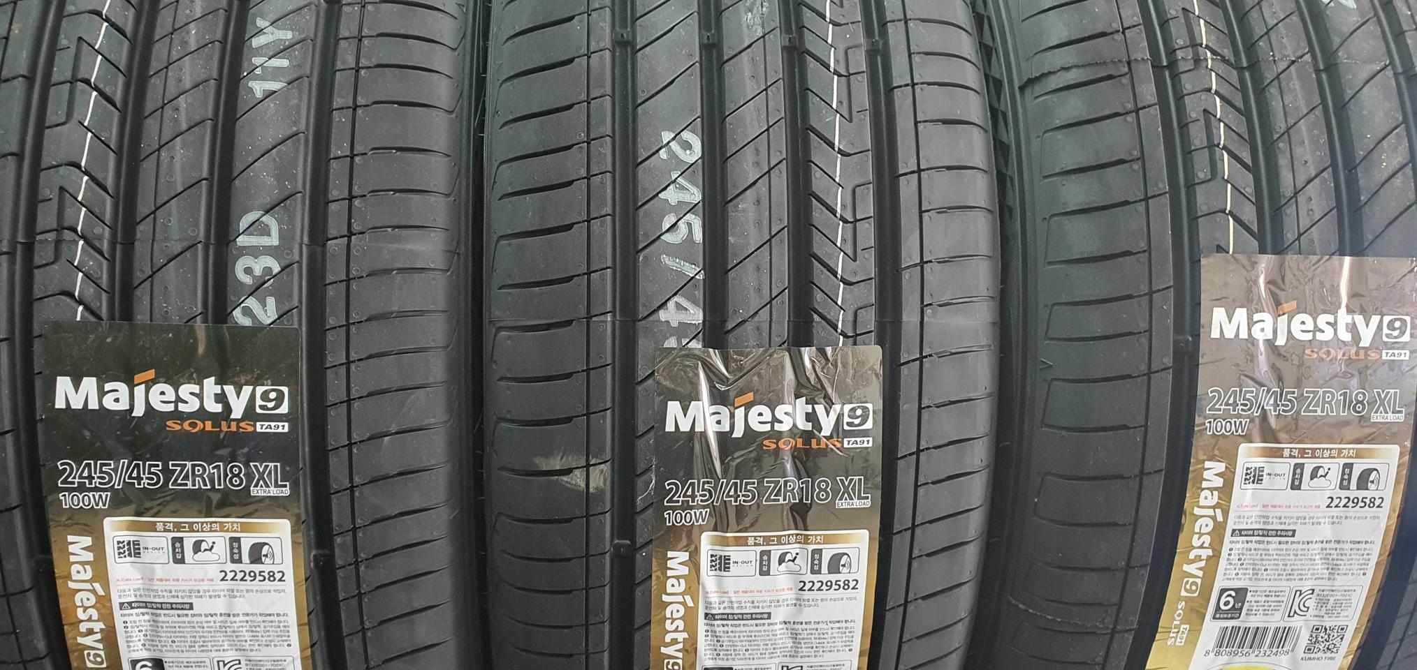 245 45 18 금호타이어 최고급형마제스티TA91새타이어 2454518
