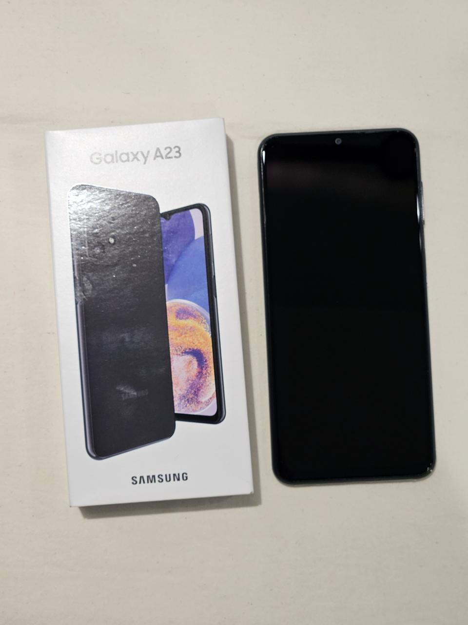 갤럭시 A23_128G 블랙, 젤리케이스, 유리필름
