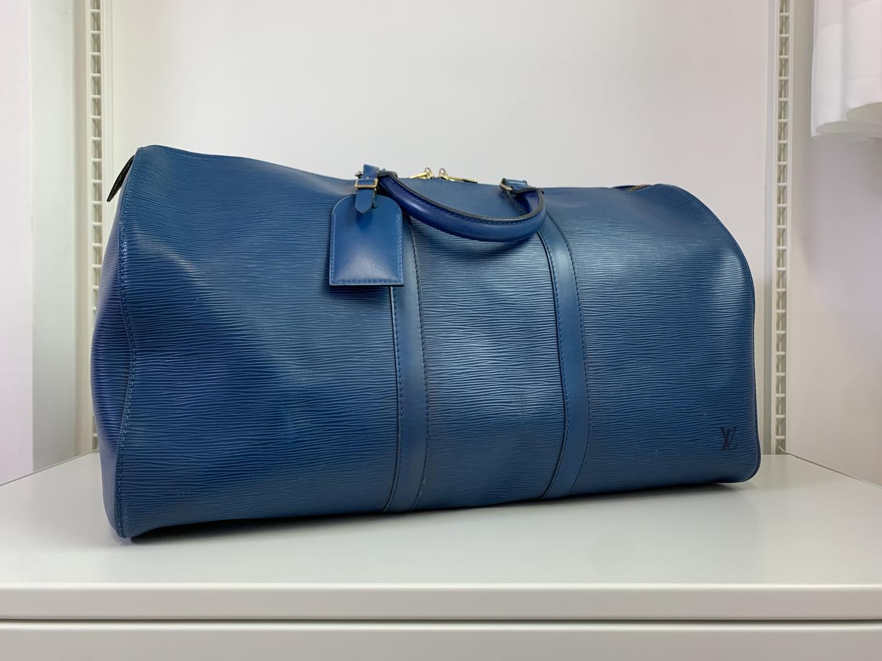 (정품)루이비통 에삐 키폴 50 보스턴 여행가방