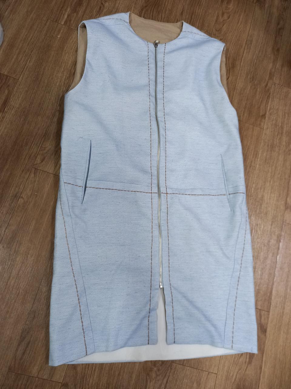 베스트 조끼  (L)  색상 블루