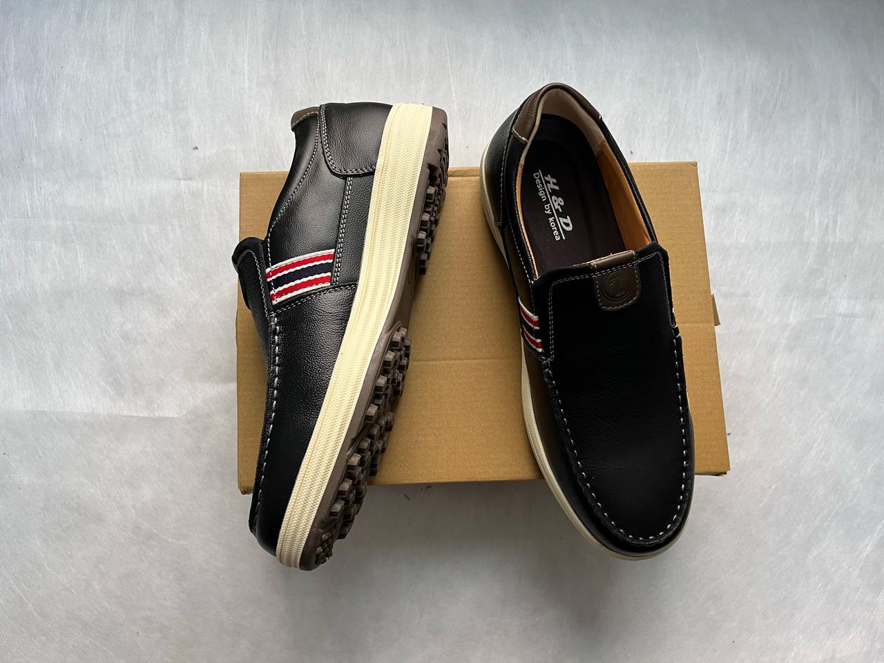 남성스니커즈 7720 캐주얼로퍼 260mm 블랙 국내산