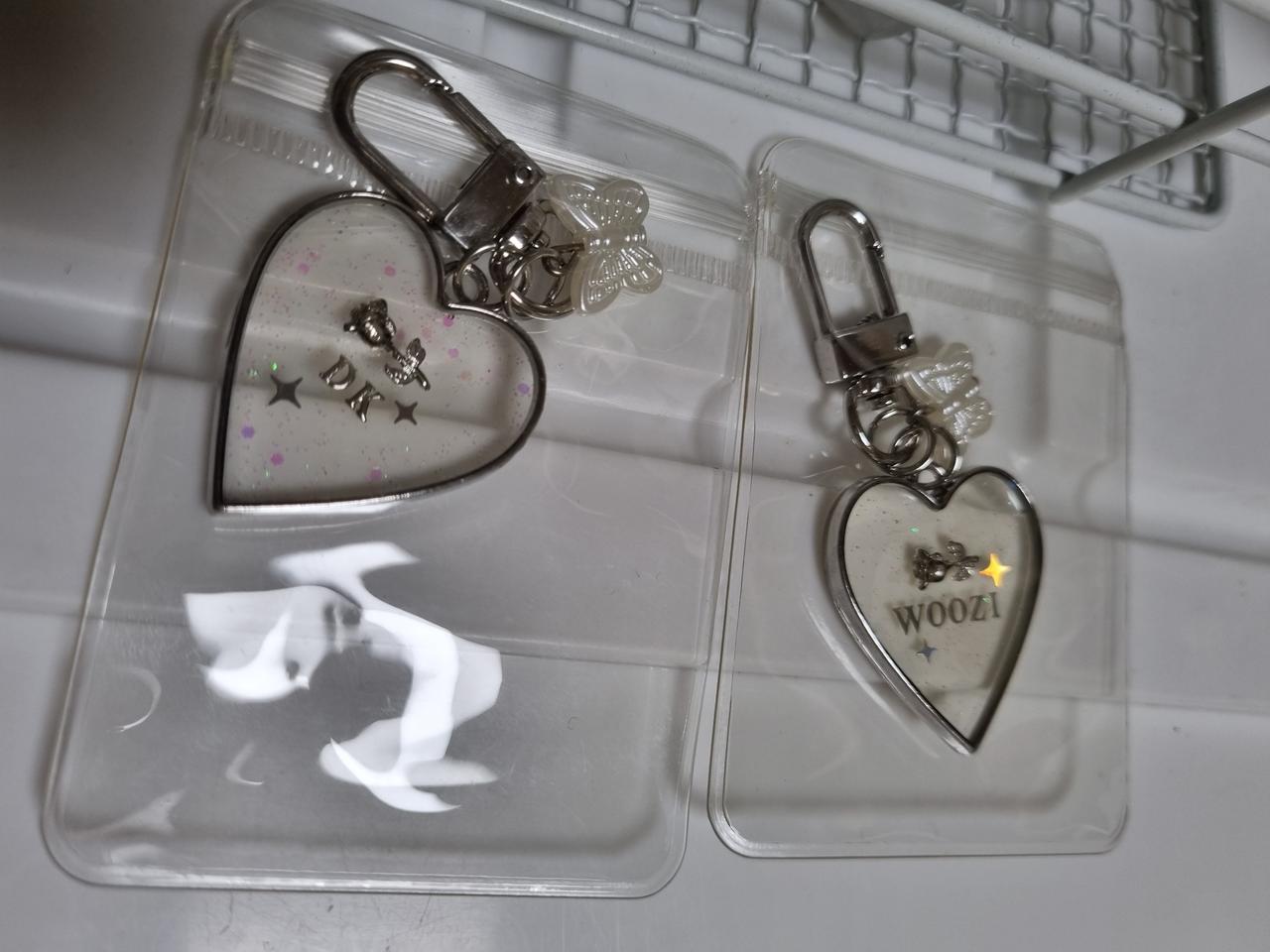 세븐틴 우지,도겸 하트 키링