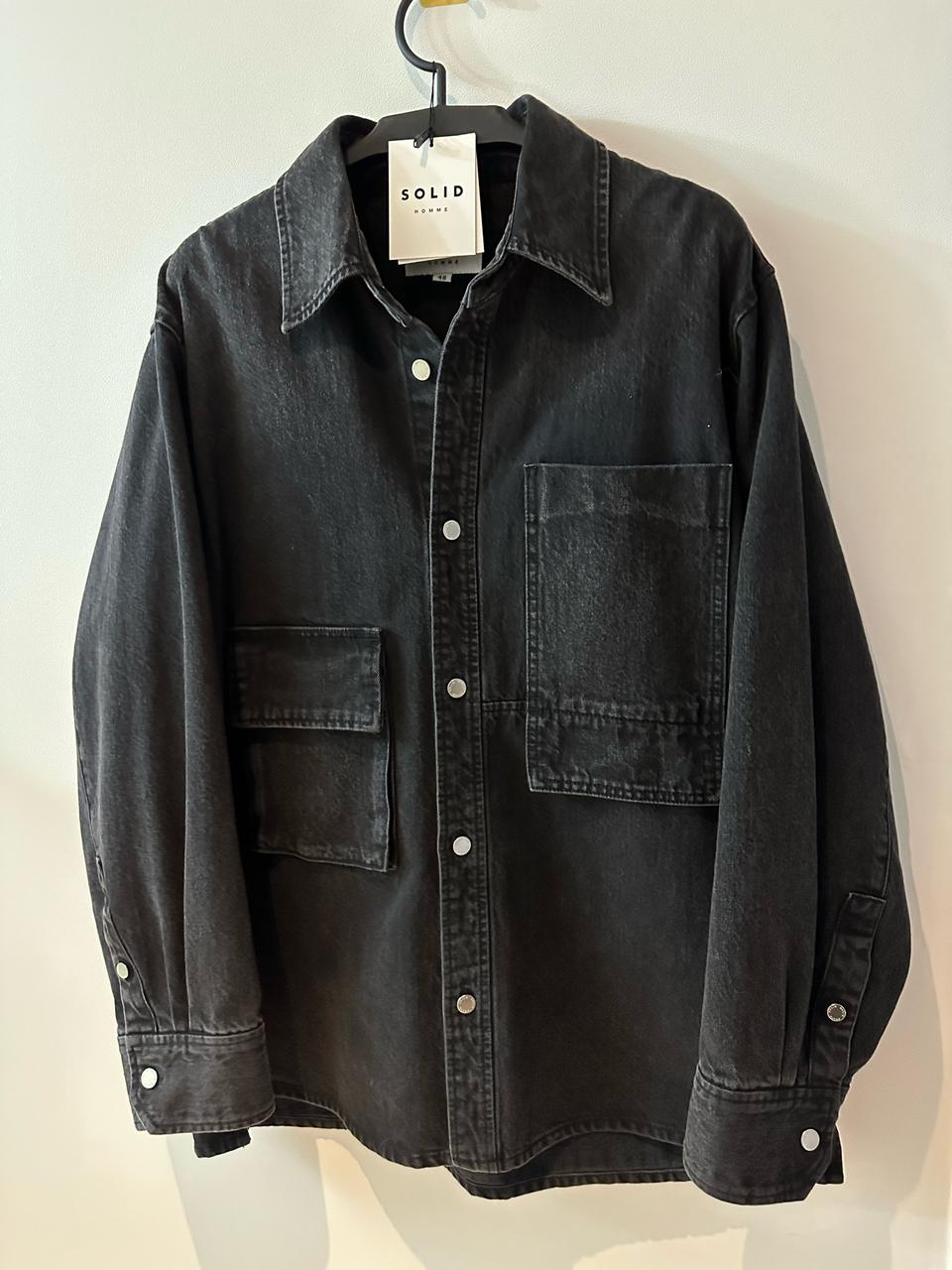 솔리드옴므 데님 자켓 블랙 48