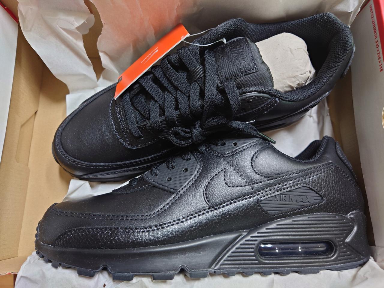 나이키 에어맥스90 레더 블랙 팝니다 새상품270