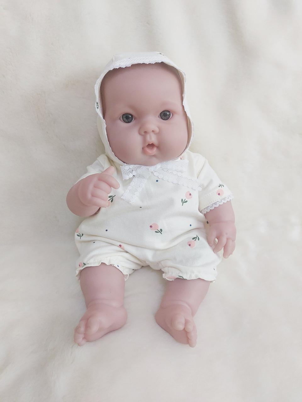 36cm목욕놀이 베렝구어옷 여름슈트+보닛(인형미포함)