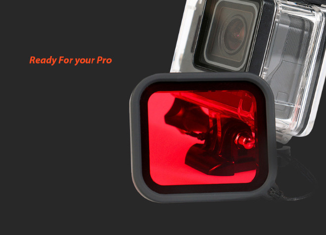 [새상품+무배] 첫사랑방수필터 고프로히어로 레드필터 고급형 선명 방수