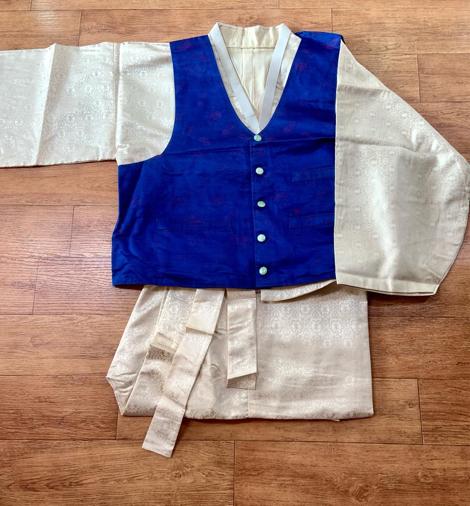남성 실크 한복 셋트