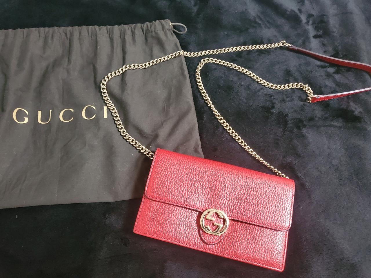 구찌 인터로킹 woc 레드