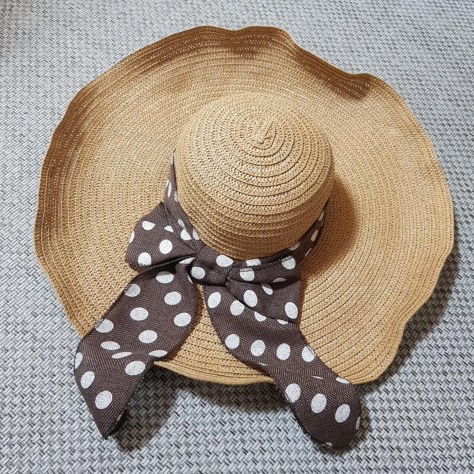 리본 밀짚모자