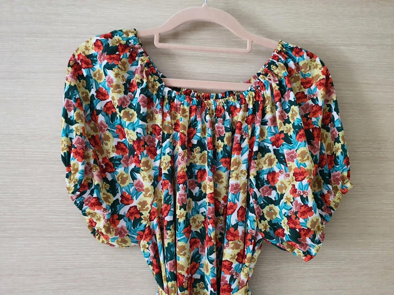 플라워 셔링 원피스