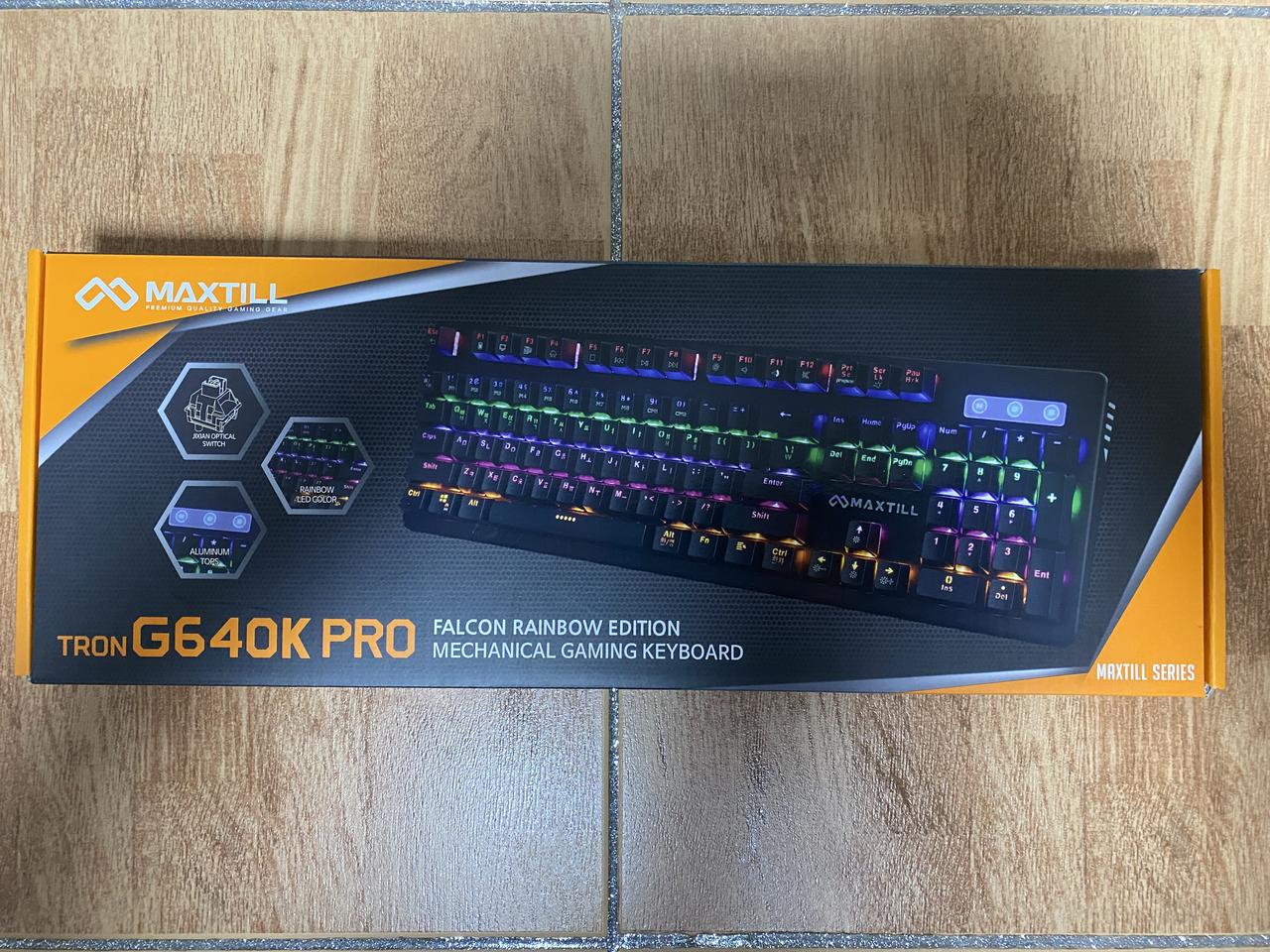 맥스틸 트론 G640K PRO 광축 기계식 게이밍 키보드 미사용제품