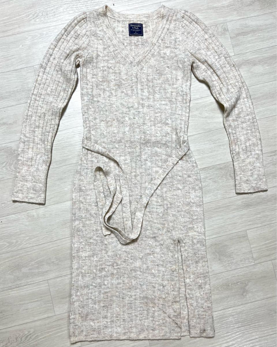 [XS-S] 아베크롬비 꽈배기 롱 니트 원피스 드레스