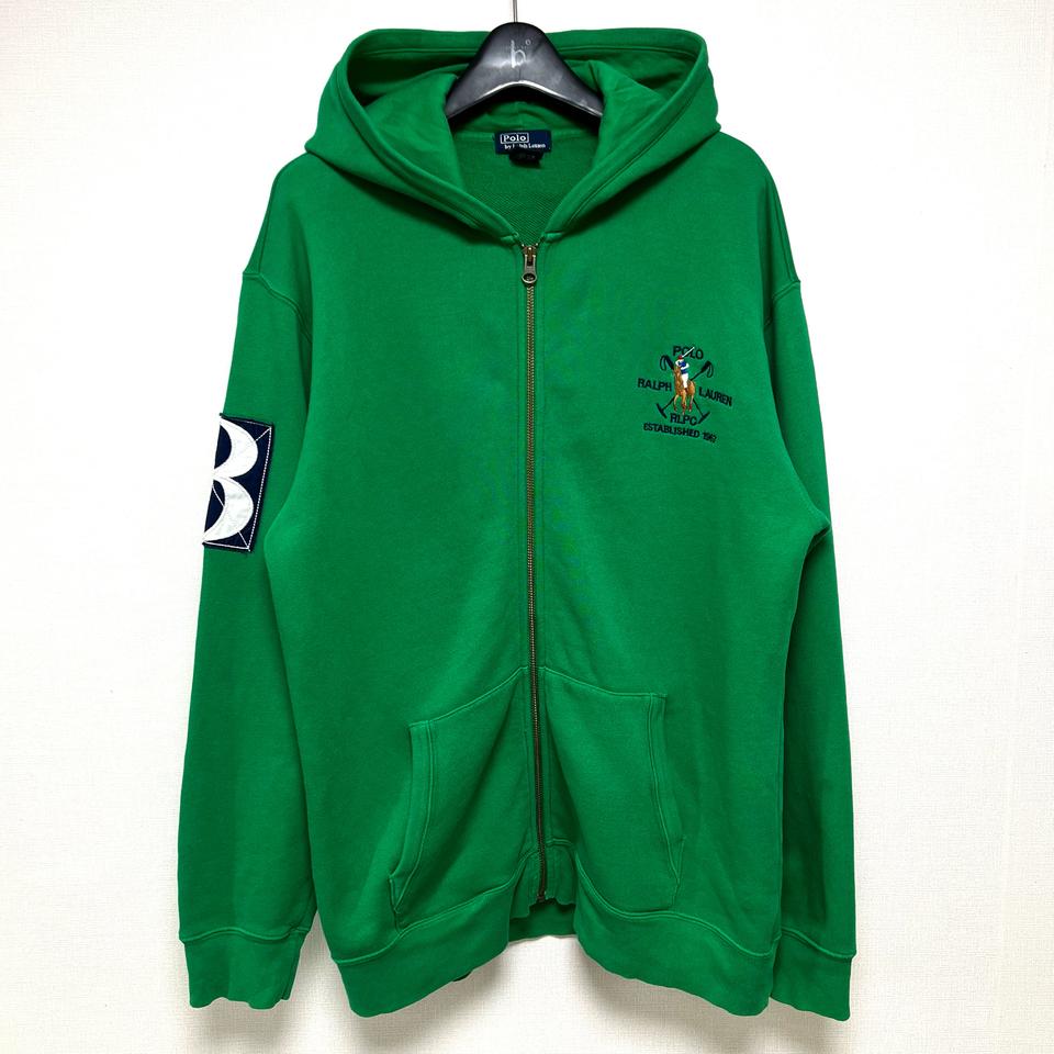 [L-XL](정품)폴로랄프로렌 넘버링 후드집업