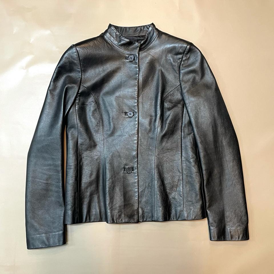 ULMIA STAFF(율미아스탭) 차이나카라 램스킨 버튼자켓(66)